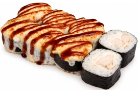 Запеченный ролл с курицей